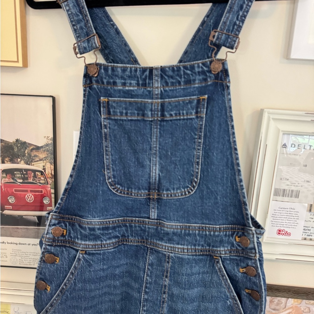 J. Crew Light Blue Denim Overalls small